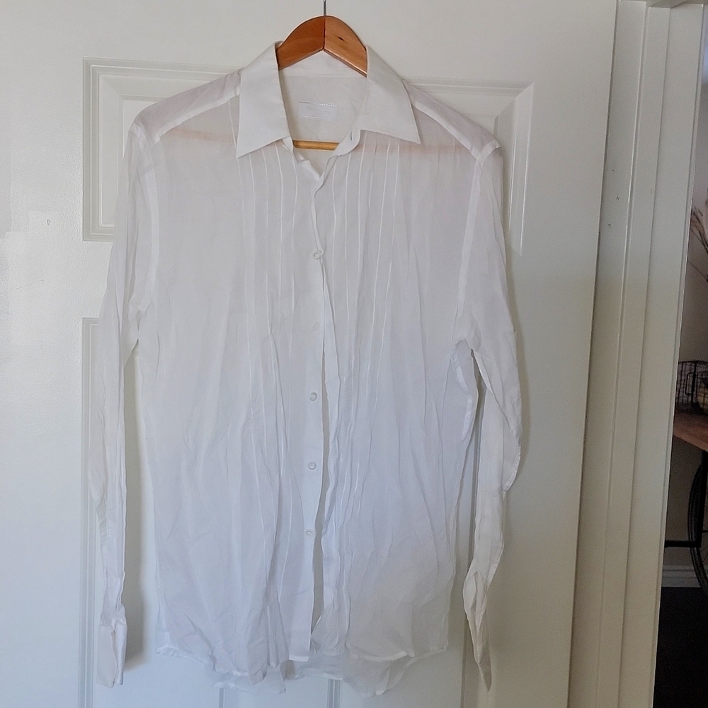 PRADA STUDDED 100% COTTON SHIRT